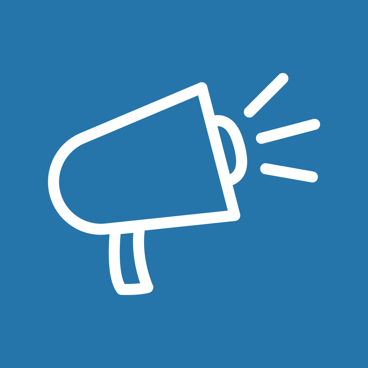 Symbol für Aktuelles und Öffentlichkeitsarbeit