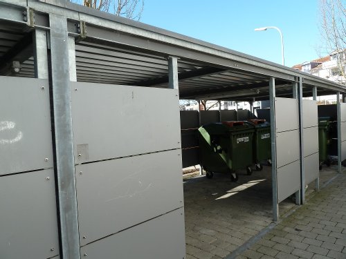 Abfallbehälterstandplatz